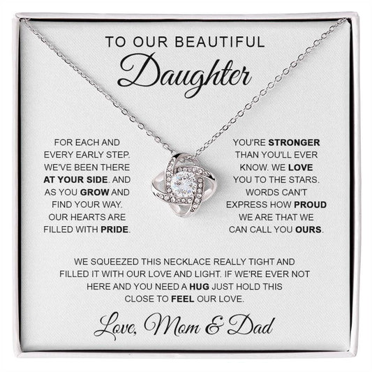 To Our Daughter Necklace, Christmas Gift for Daughter from Parents, Daughter Birthday Gift, Graduation Gift