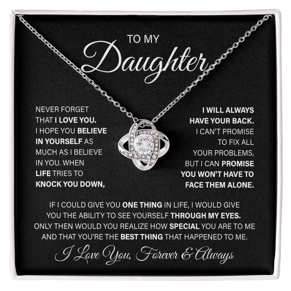 Christmas Gift for Daughter, To My Daughter Necklace, Daughter Birthday Gift from Mom Dad