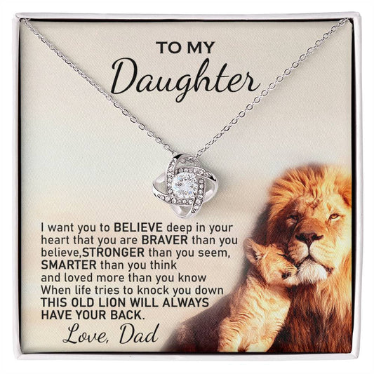 Daughter Gift from Dad, To My Daughter Necklace, Daughter Birthday Gift, Christmas Gift
