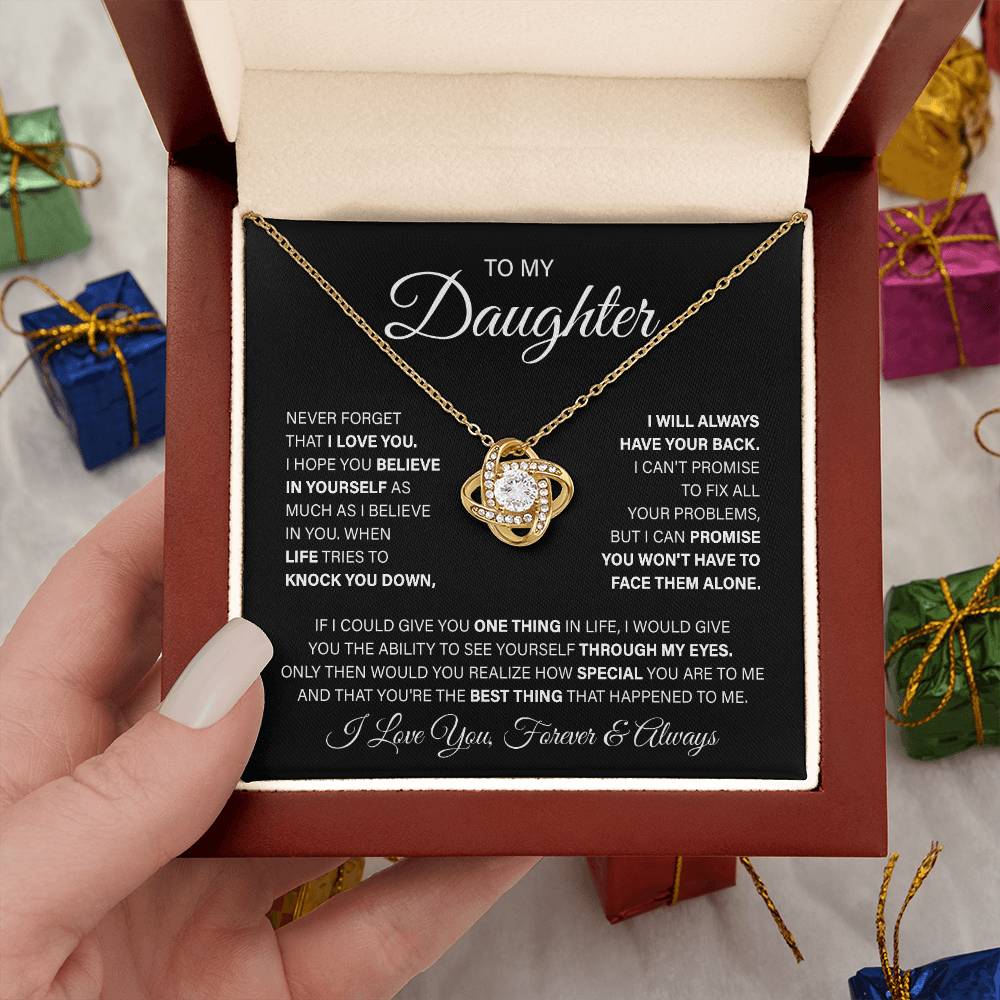 Christmas Gift for Daughter, To My Daughter Necklace, Daughter Birthday Gift from Mom Dad