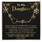 Christmas Gift for Daughter, To My Daughter Name Necklace, Daughter Christmas Gift from Dad
