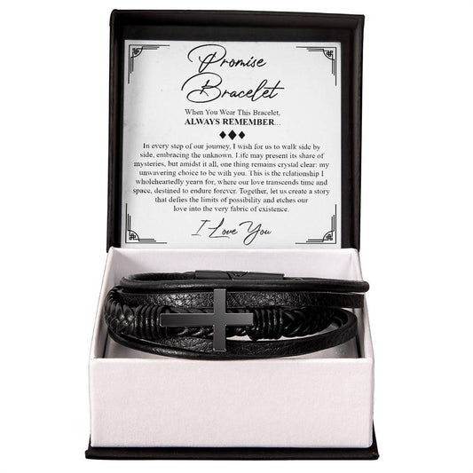 Promise Bracelet for Him, Anniversary Gift For Him, Gift For Boyfriend, Guy Valentine Gift, Boyfriend Birthday Gift